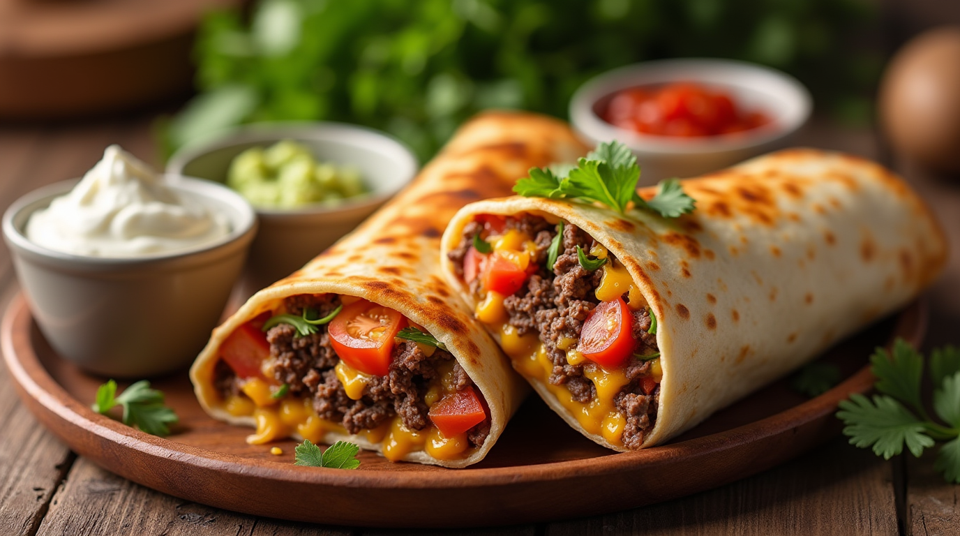 Beef and Cheese Burrito