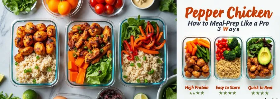 Pepper Chicken: How to Meal Prep Like a Pro (3 Ways)